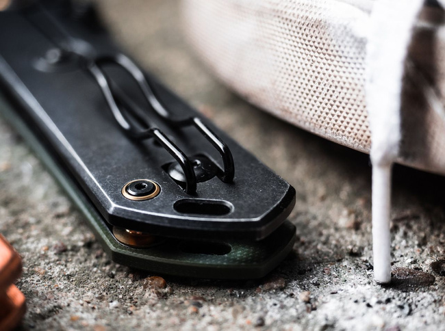 KNIFE WITH ASSISTED OPENER KIHON ASSISTED OD GREEN - BOKER PLUS