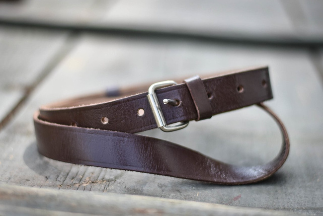 CUREA MILITARA DIN PIELE - CU CATARAMA - SURPLUS ARMATA ROMANA - UZATA