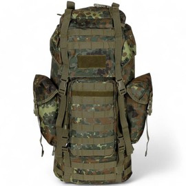 RUCSAC COMBAT BW - MOLLE - TIJA ALUMINIU - 65 L - MFH - FLECKTARN