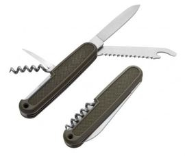 GERMAN ARMY FOLDING POCKET KNIFE IMPORT W/ SHEATH