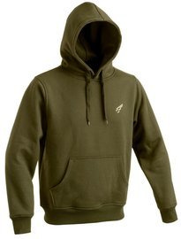 HOODIE WITH EMBROIDERED FRONT CHEST LOGO - D.FIVE - OD GREEN