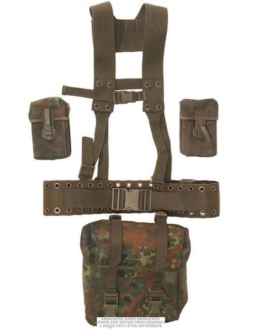 SET DE HAMURI G3 - 5 PIESE - SURPLUS MILITAR ARMATA GERMANA - CAMUFLAJ FLECKTARN - UZAT