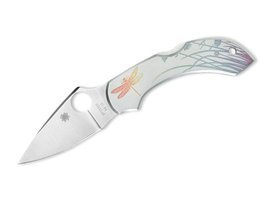 CUTIT DE BUZUNAR "DRAGONFLY STAINLESS STEEL TATTOO" - SPYDERCO