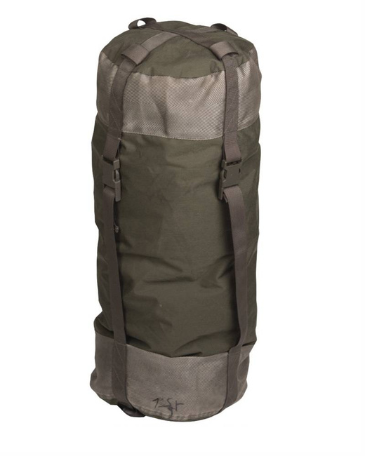 LARGE COMPRESSION SACK - OD - MILITARY SURPLUS BELGIAN ARMY - USED