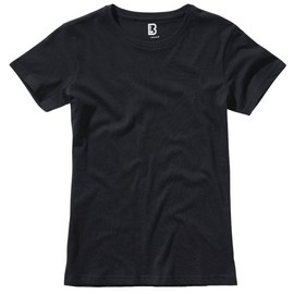 TRICOU DAMA DIN BUMBAC - NEGRU - BRANDIT