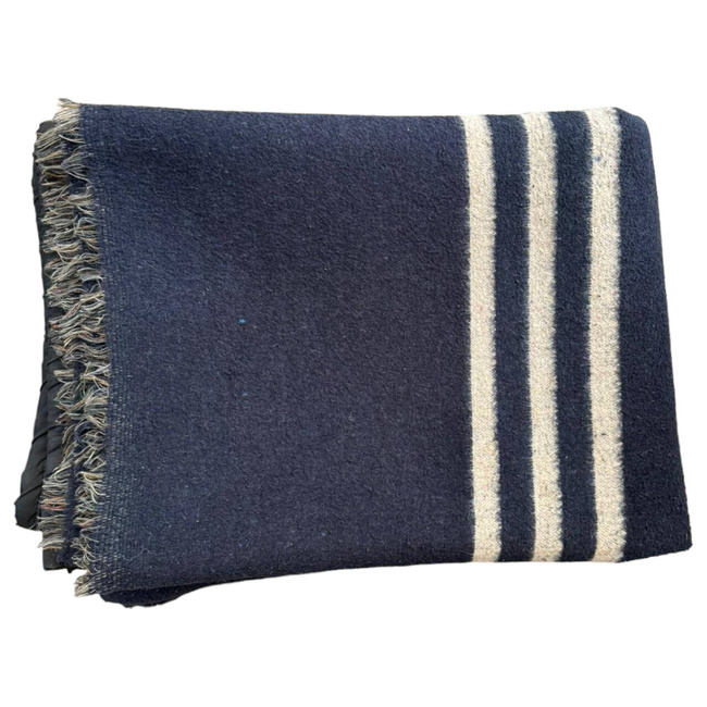 PATURA DE LANA VINTAGE - 140x210 CM - SURPLUS MILITAR ARMATA ROMANA - DEGRADATA