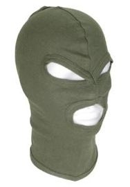 MASCA BALACLAVA 3-HOLE THIN COTTON OLIV