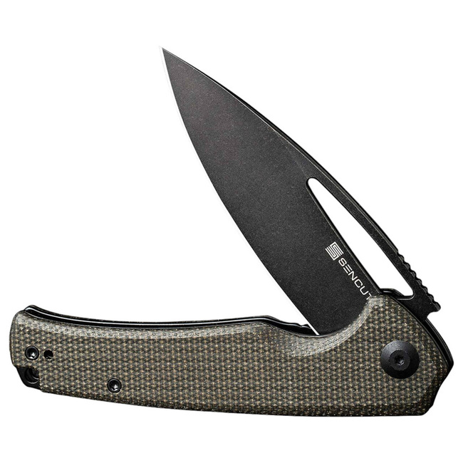 POCKET KNIFE - "SENCUT Mims Micarta Dark Green Black" - Böker