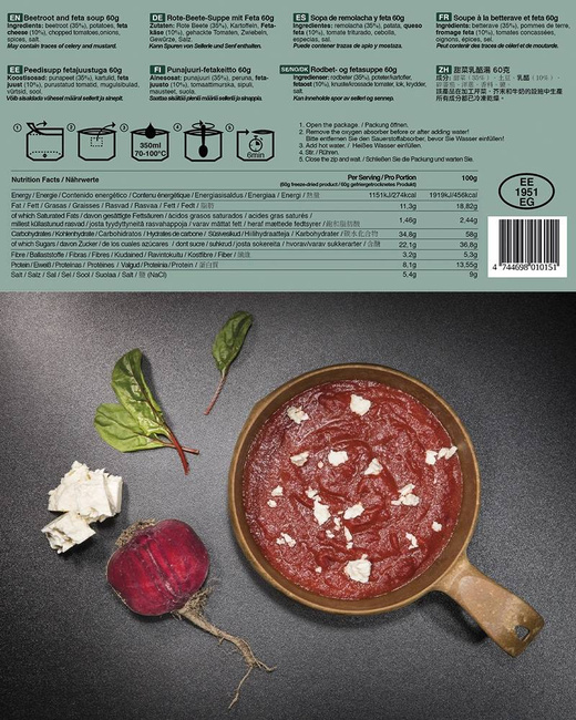 TACTICAL FOODPACK® BEETROOT SOUP WITH FETA