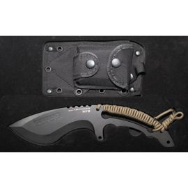 Knife, "OPERATION-BLACK HAWK", with black nylon sheath
