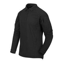 BLUZA POLO CU MANECA LUNGA - RANGE - Helikon Tex - NEAGRA