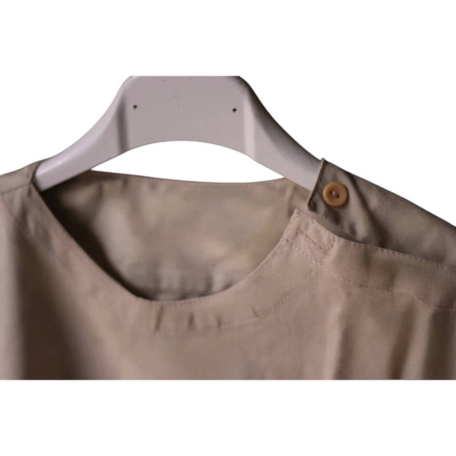 Long Sleeve Slip Shirt - Romanian military surplus - Beige - Used