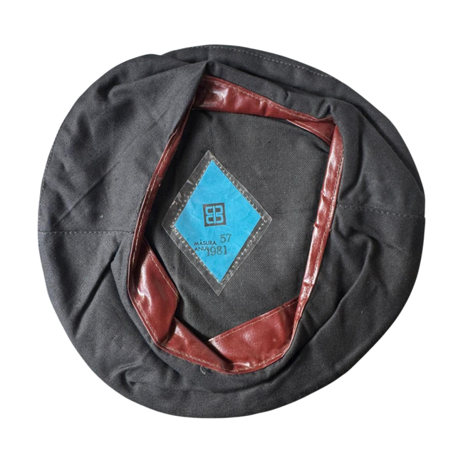 Bereta militara cu margine visinie/bordo - Surplus militar Armata Romana - Uzata