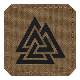 PATCH VALKNUT LASER CUT - COYOTE/BLACK - M-TAC