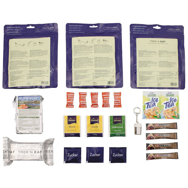 Pachet cu ratie de mancare vegetariana pentru o zi, Tip V, Trek 'n Eat