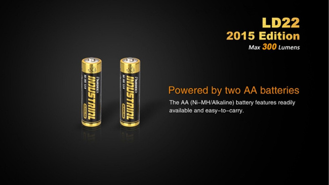 Flashlight Fenix LD22, water resistant