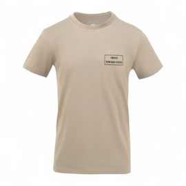 Tricou clasic din bumbac, cu tematica tactica - Toward Enemy - Khaki - Helikon-Tex