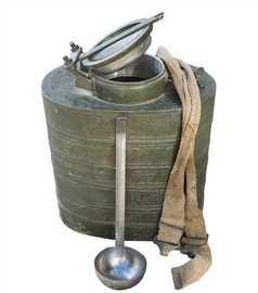INSULATED FOOD CANISTER - 18 LITERS - ROMANIAN ARMY SURPLUS - USED