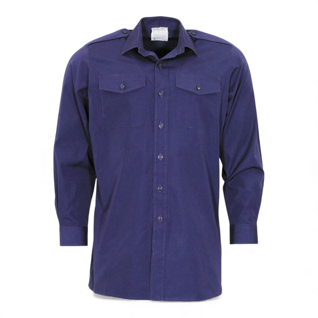 Camasa cu maneca lunga - Royal Navy - Surplus Militar Armata Britanica - Albastru Inchis - Ca Noua