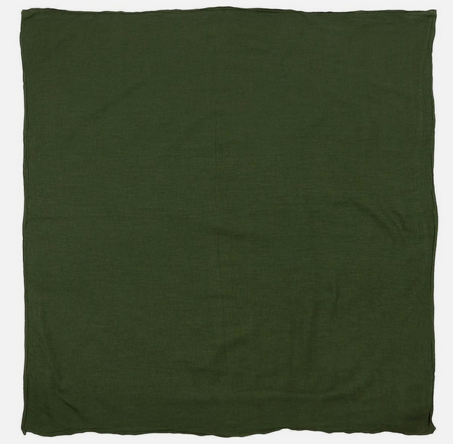 BANDANA - 80 x 80 CM - OD GREEN - MILITARY SURPLUS SWEDISH ARMY - USED