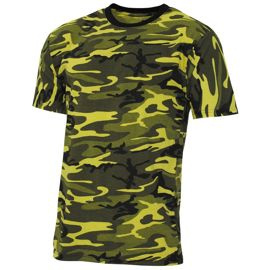 Tricou US, "Streetstyle", camo galben, 140-145 g/m²