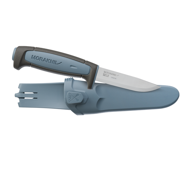 CUTIT MORAKNIV® BASIC 511 - OTEL CARBON - ALBASTRU/GRI