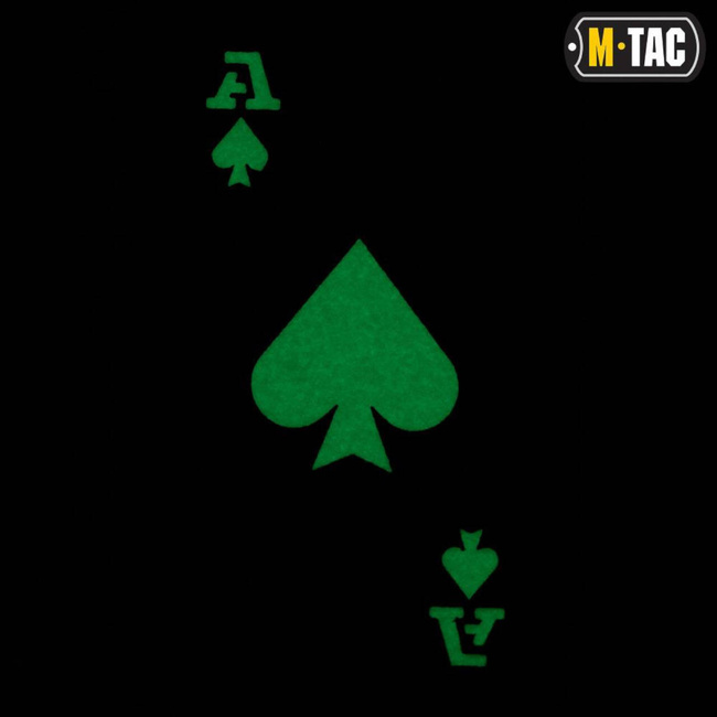 PATCH CARTE AS DE PICA - LASER CUT - CORDURA - VERDE RANGER/FLUORESCENT - M-TAC