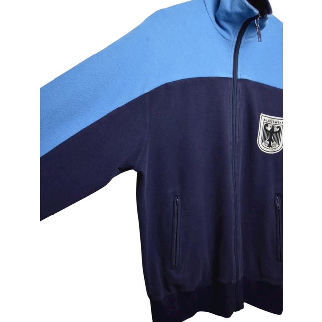 Vintage Track Jacket - 1980s - German Army Bundeswehr Surplus - Blue/Black - Used