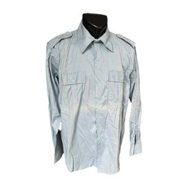 Camasa cu maneca lunga cu epoleti si buzunare - Surplus Armata Română - Albastra - Ca noua