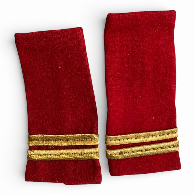 OFFICER RANKS, INFANTRY, MUSIC - LIEUTENANT WITHOUT A MARK, RED CITY - MILITARY SURPLUS ROMANIAN ARMY - USED