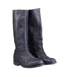 CIZME MILITARE - NEGRE - SURPLUS AUTENTIC DIN STOCUL ARMATEI GERMANE - UZATE