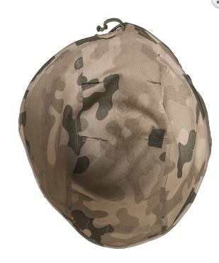 POL.TROPICAL CAMO HELMET COVER F.KEVLAR HEL.USED