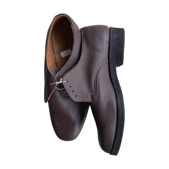 PANTOFI DIN PIELE - BORDO - SURPLUS MILITAR ARMATA ROMANA - IN STARE BUNA