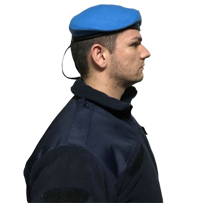 BERETA CU INSEMN VELCRO - LECTER TACTICAL - ALBASTRA - PIELE - MAPN