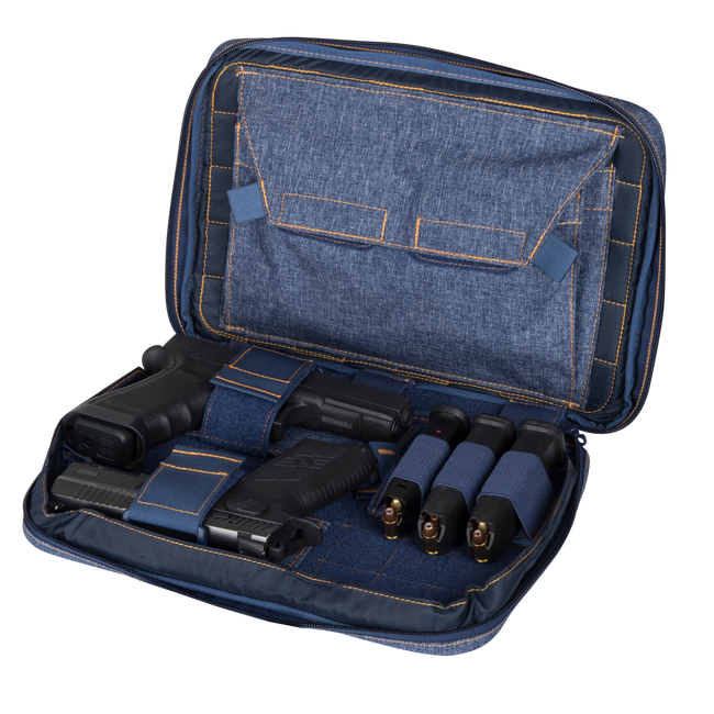 GEANTA PENTRU PISTOALE - DOUBLE PISTOL WALLET - NAILON - Helikon-Tex® - ALBASTRU MELANGE
