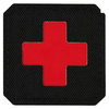 PATCH MEDIC CROSS LASER CUT - BLACK/RED - M-TAC