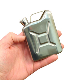 Plosca de buzunar in forma de canistra - 170 ml - Otel inoxidabil - Argintie - Mil-Tec