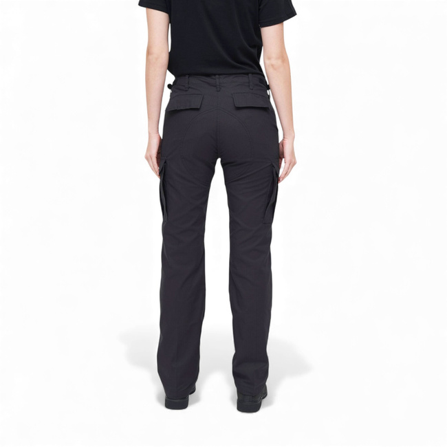 Womens BDU Pants - Ripstop - Black - Brandit