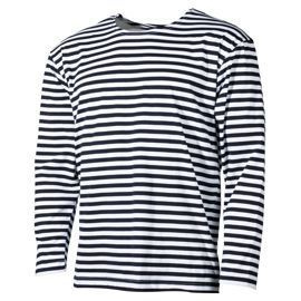 MFH® RUSSIAN NAVY SHIRT, LONG-SLEEVED FOR SUMMER - WHITE-BLUE