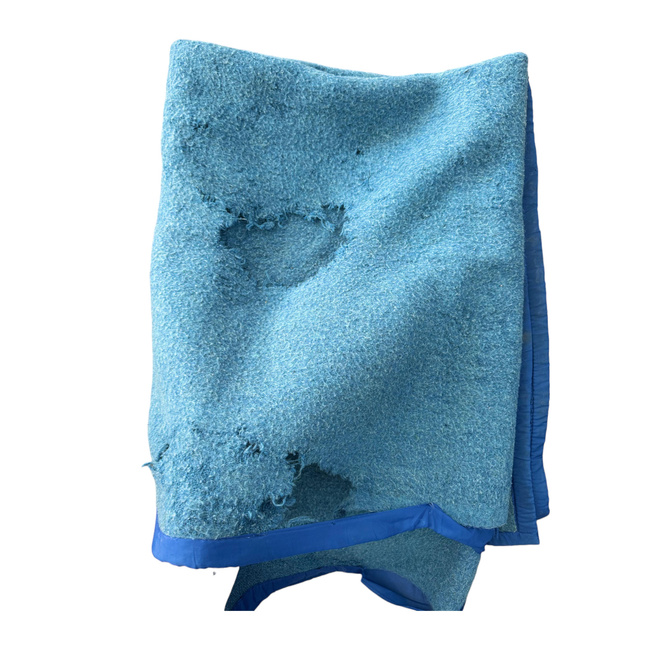 PATURA DE LANA VINTAGE - 140x210 CM - SURPLUS MILITAR ARMATA ROMANA - DEGRADATA