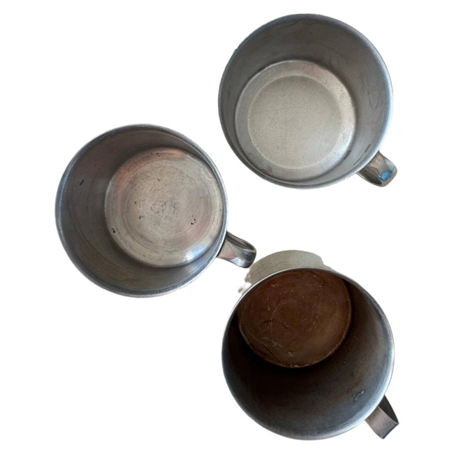 STAINLESS STEEL MUG - VARIOUS VARIANTS - MILITARY SURPLUS ROMANIAN ARMY - USED