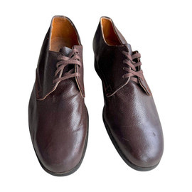 PANTOFI DIN PIELE - BORDO - SURPLUS MILITAR ARMATA ROMANA - IN STARE BUNA