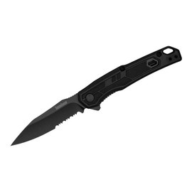 CUTIT CU DESCHIDERE ASISTATA APPA BLACK SERRATED - KERSHAW