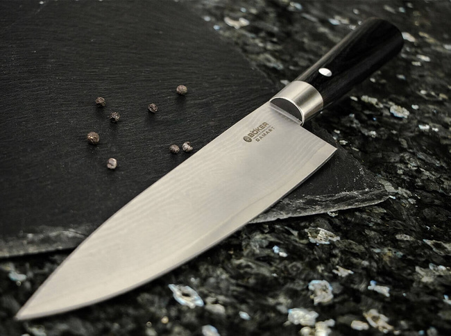 CUTIT DE BUCATARIE "DAMASCUS BLACK CHEF'S KNIFE SMALL" - BOKER