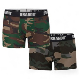 BOXERI CU LOGO - WOODLAND/DARKCAMO - BRANDIT (2/PACK)