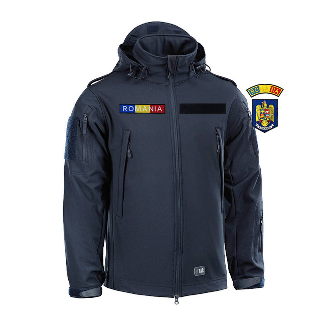 JACHETA  SOFTSHELL - M-TAC - BLEUMARIN INCHIS - CU INSEMNE - POLITIA PENITENCIARA ANP