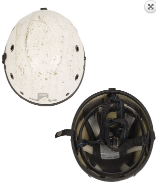 Italian alpine mountain helmet used deco