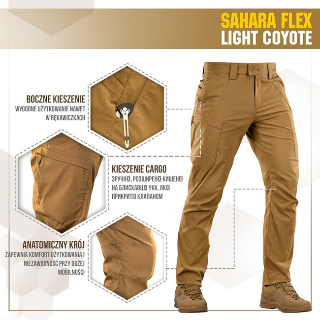 Sahara Flex Tactical Pants - Coyote - M-Tac