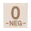 BLOOD GROUP PATCH - 0 NEG - DESERT - CLAWGEAR