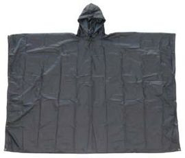 PONCHO NEGRU US ARMY STYLE RIP-STOP